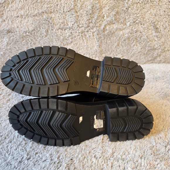 Blondo Prestly Waterproof Leather Ankle Boots Booties 10M Black Lug Sole NEW‎ - Picture 7 of 8